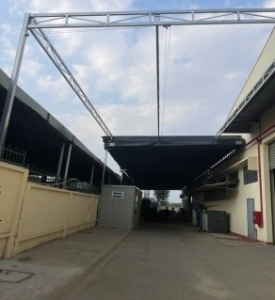 Mái che bạt ở xưởng