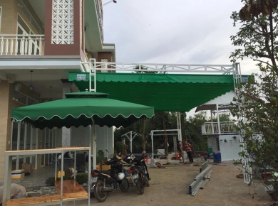 Thi công mái che quán Cafe tại Trảng Bom