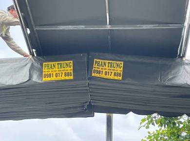 Thi công mái che cho công ty doanh nghiệp