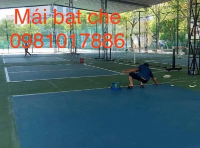 Thi công mái che sân pickleball