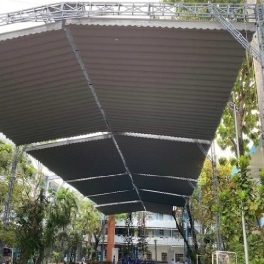 Mái che bạt trường học