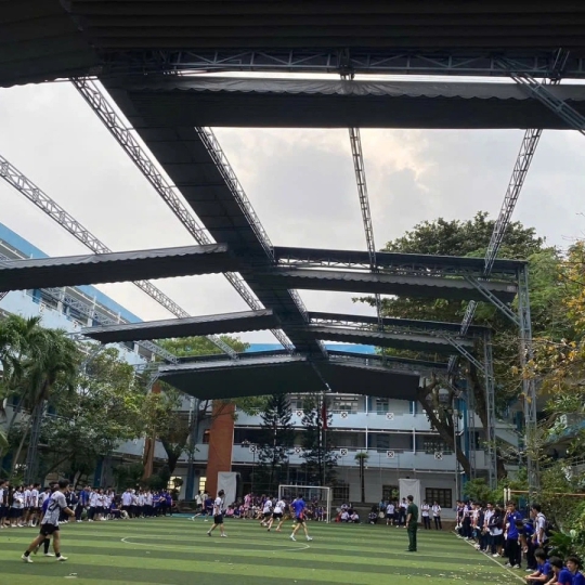 Mái che bạt trường học