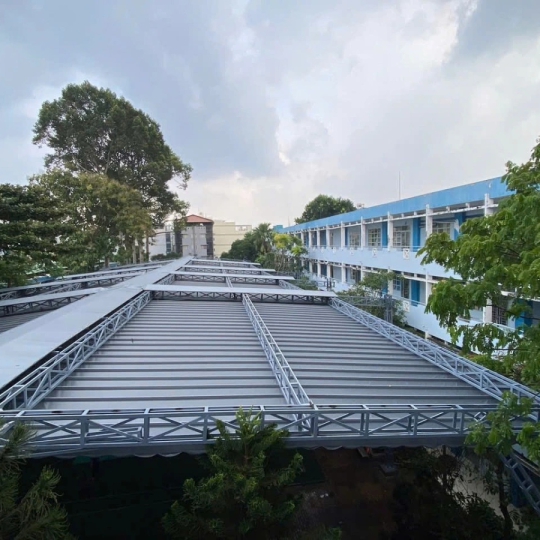 Mái che bạt trường học